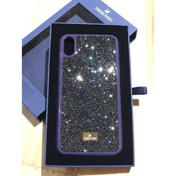 Swarovski GLAM ROCK SMARTPHONE IPHONE XS MAX Case In Purple - Picture 2 of 11